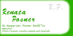 renata posner business card